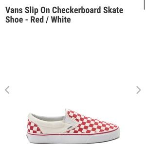 Red checkered vans